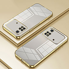 Ultra-thin Transparent TPU Soft Case Cover SY1 for Xiaomi Poco M4 Pro 4G Gold