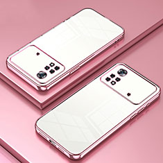 Ultra-thin Transparent TPU Soft Case Cover SY1 for Xiaomi Poco X4 Pro 5G Rose Gold