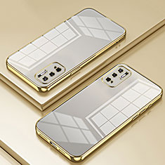Ultra-thin Transparent TPU Soft Case Cover SY1 for Xiaomi Redmi Note 10 5G Gold