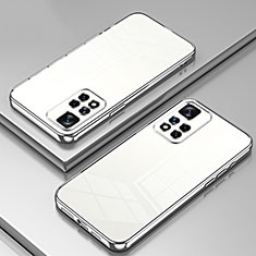 Ultra-thin Transparent TPU Soft Case Cover SY1 for Xiaomi Redmi Note 11 Pro 5G Silver
