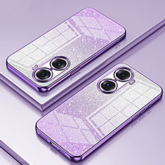 Ultra-thin Transparent TPU Soft Case Cover SY2 for Huawei Honor 60 Pro 5G Purple