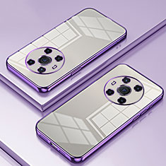 Ultra-thin Transparent TPU Soft Case Cover SY2 for Huawei Honor Magic3 5G Purple