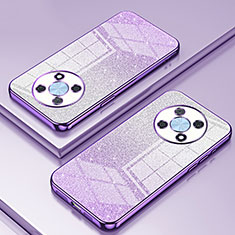 Ultra-thin Transparent TPU Soft Case Cover SY2 for Huawei Nova Y90 Purple