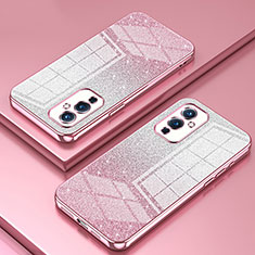 Ultra-thin Transparent TPU Soft Case Cover SY2 for OnePlus 9 5G Rose Gold