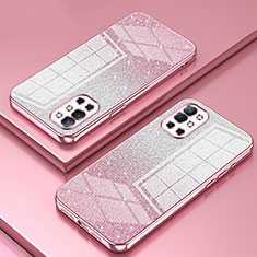 Ultra-thin Transparent TPU Soft Case Cover SY2 for OnePlus 9R 5G Rose Gold