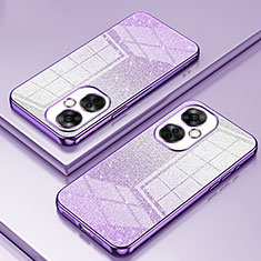 Ultra-thin Transparent TPU Soft Case Cover SY2 for OnePlus Nord CE 3 Lite 5G Purple