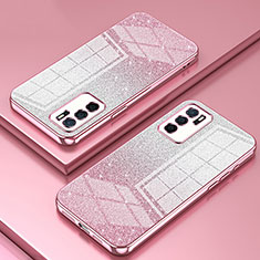 Ultra-thin Transparent TPU Soft Case Cover SY2 for Oppo A16s Rose Gold