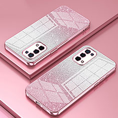 Ultra-thin Transparent TPU Soft Case Cover SY2 for Oppo A93 5G Rose Gold