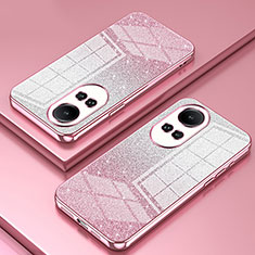 Ultra-thin Transparent TPU Soft Case Cover SY2 for Oppo Reno10 Pro 5G Rose Gold