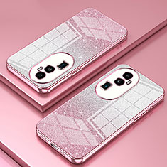 Ultra-thin Transparent TPU Soft Case Cover SY2 for Oppo Reno10 Pro+ Plus 5G Rose Gold