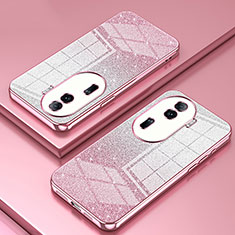 Ultra-thin Transparent TPU Soft Case Cover SY2 for Oppo Reno11 Pro 5G Rose Gold