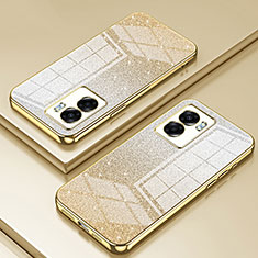 Ultra-thin Transparent TPU Soft Case Cover SY2 for Realme V23 5G Gold