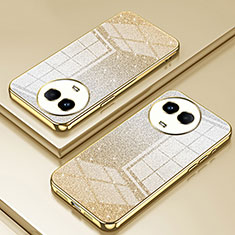 Ultra-thin Transparent TPU Soft Case Cover SY2 for Realme V50s 5G Gold