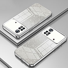 Ultra-thin Transparent TPU Soft Case Cover SY2 for Xiaomi Poco X4 Pro 5G Silver