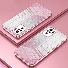 Ultra-thin Transparent TPU Soft Case Cover SY2 for Xiaomi Redmi Note 10 4G Rose Gold