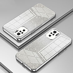 Ultra-thin Transparent TPU Soft Case Cover SY2 for Xiaomi Redmi Note 10 4G Silver
