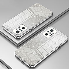 Ultra-thin Transparent TPU Soft Case Cover SY2 for Xiaomi Redmi Note 10 Pro 4G Silver