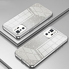 Ultra-thin Transparent TPU Soft Case Cover SY2 for Xiaomi Redmi Note 10 Pro 5G Silver