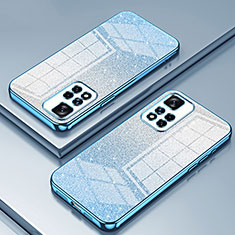 Ultra-thin Transparent TPU Soft Case Cover SY2 for Xiaomi Redmi Note 11 Pro 5G Blue