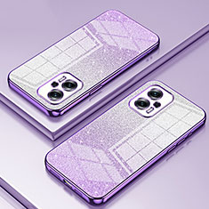 Ultra-thin Transparent TPU Soft Case Cover SY2 for Xiaomi Redmi Note 11T Pro 5G Purple