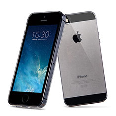 Ultra-thin Transparent TPU Soft Case for Apple iPhone 5 Dark Gray