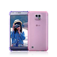 Ultra-thin Transparent TPU Soft Case for LG X Cam Pink