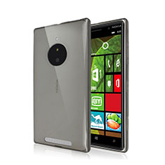 Ultra-thin Transparent TPU Soft Case for Nokia Lumia 830 Gray