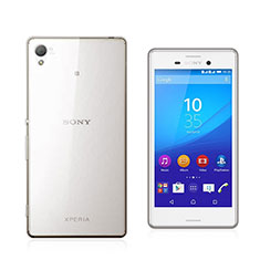 Ultra-thin Transparent TPU Soft Case for Sony Xperia M4 Aqua Gray