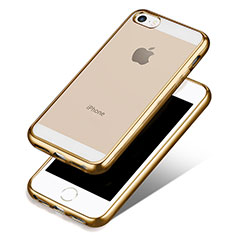 Ultra-thin Transparent TPU Soft Case H01 for Apple iPhone SE Gold