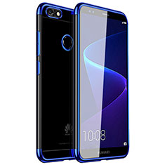 Ultra-thin Transparent TPU Soft Case H01 for Huawei Enjoy 7 Blue