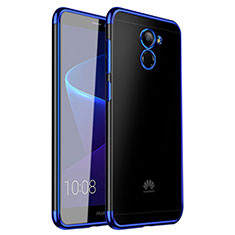 Ultra-thin Transparent TPU Soft Case H01 for Huawei Enjoy 7 Plus Blue