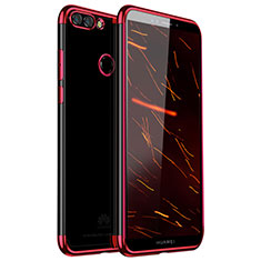 Ultra-thin Transparent TPU Soft Case H01 for Huawei Enjoy 8 Plus Red