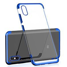 Ultra-thin Transparent TPU Soft Case H01 for Xiaomi Mi 8 Pro Global Version Blue