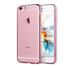 Ultra-thin Transparent TPU Soft Case H02 for Apple iPhone 6 Rose Gold
