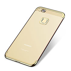 Ultra-thin Transparent TPU Soft Case H02 for Huawei P8 Lite (2017) Gold