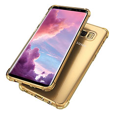 Ultra-thin Transparent TPU Soft Case H02 for Samsung Galaxy S8 Gold