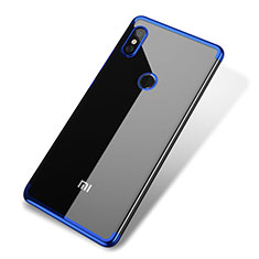 Ultra-thin Transparent TPU Soft Case H02 for Xiaomi Mi 8 Blue