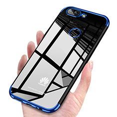 Ultra-thin Transparent TPU Soft Case H03 for Huawei P Smart Blue