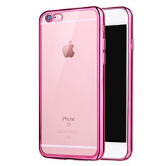 Ultra-thin Transparent TPU Soft Case H16 for Apple iPhone 6 Pink