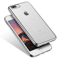 Ultra-thin Transparent TPU Soft Case Q07 for Apple iPhone 7 Plus Silver
