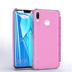 Ultra-thin Transparent TPU Soft Case S01 for Huawei Enjoy 9 Plus Pink