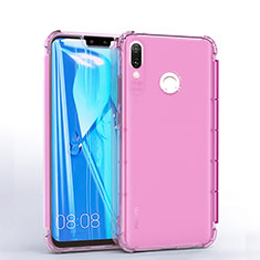 Ultra-thin Transparent TPU Soft Case S01 for Huawei Y9 (2019) Pink