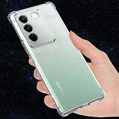 Ultra-thin Transparent TPU Soft Case T02 for Vivo V27 5G Clear