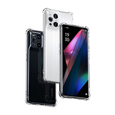 Ultra-thin Transparent TPU Soft Case T04 for Oppo Find X3 Pro 5G Clear