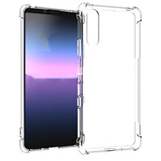 Ultra-thin Transparent TPU Soft Case T04 for Sony Xperia 10 III SO-52B Clear