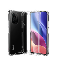 Ultra-thin Transparent TPU Soft Case T04 for Xiaomi Poco F3 5G Clear