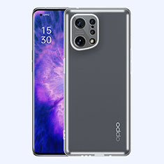 Ultra-thin Transparent TPU Soft Case T06 for Oppo Find X5 Pro 5G Clear