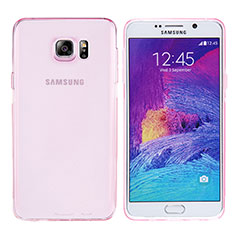 Ultra-thin Transparent TPU Soft Case T06 for Samsung Galaxy Note 5 N9200 N920 N920F Pink