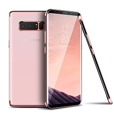 Ultra-thin Transparent TPU Soft Case T06 for Samsung Galaxy Note 8 Duos N950F Pink