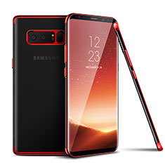 Ultra-thin Transparent TPU Soft Case T06 for Samsung Galaxy Note 8 Duos N950F Red